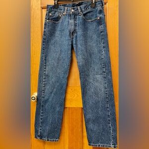 Men’s “Levi’s” 505 Straight Leg Blue Jeans